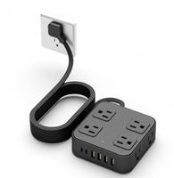Adaptateur de multiprise US avec plusieurs ports USB, charge rapide 3.6A, prise standard américaine