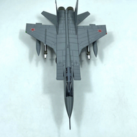 Modèle d'avion de chasse intercepteur Mikoyan MiG-31 Foxhound 1/72 en métal moulé sous pression, objet de collection militaire soviétique