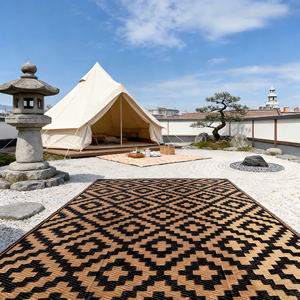 Tapis d'extérieur réversible de qualité supérieure pour camping-car, facile d'entretien, idéal pour le camping - Product Image 2