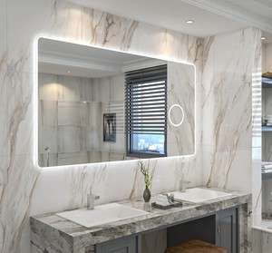 Bathnology Hiện Đại LED Hình Chữ Nhật Thông Minh Gương Với Cảm Ứng Chuyển Đổi Phòng Tắm Gương Magnifier Đối Với Trang Chủ Hoặc Salon Trang Điểm Cho Khách Sạn - Product Image 1