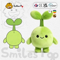 Boneka Plush Panjang Custom Sprout, Boneka Tanaman Lucu, Maskot Plush Lembut, Pereda Stres, Bordir untuk Hadiah Promosi Bisnis