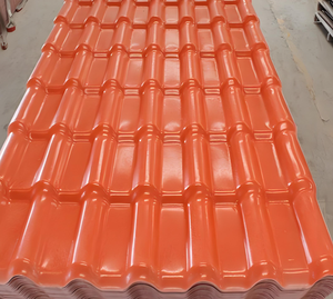 Tuiles de toiture ondulées en <span class=keywords><strong>PVC</strong></span> ASA modernes et traditionnelles, ignifuges, coupe-vent et imperméables, couleurs personnalisées pour hôtels, parcs, villas - Product Image 5