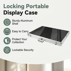 OEM Custom Aluminum Display Case PET or PC Panel Lockable Portable Trade Show Showcase for Sports Cards TCG <strong>Jewelry</strong> - Product Image 6