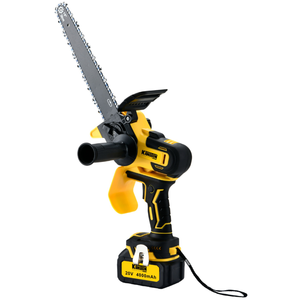 Scie à chaîne sans fil de 10 pouces alimentée par batterie 20V personnalisable OEM avec LED sans outil et verrouillage de sécurité-pour application de bricolage en bois - Product Image 1