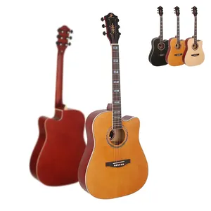 새로운 디자인 클래식 모델 하이 퀄리티 41 "어쿠스틱 기타 중국산 도매 맞춤형 어쿠스틱 기타 공장