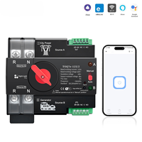 Tomzn Din Rail Ewelink Wifi Smart Ats Minuterie 230v Double Puissance Transfert Automatique Sélecteur Électrique Sans Interruption 2p 125a