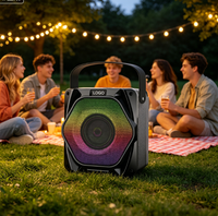 Altavoz Bluetooth Portátil Pro Custom ABS-K4101 con Micrófono Inalámbrico, Super Bajo, Sonido Estéreo TWS, Logotipo y Caja Personalizados, OEM ODM, para Fiestas al Aire Libre