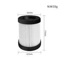 Filtre Hepa lavable et réutilisable adapté aux accessoires d'aspirateur Fabuletta FSV101 FSV001 / Girnoor G160 G165 / Afoddon A300