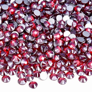 OLeeya Usine Vente en Gros 500 Couleurs Pierres Satin Couleurs Verre Dos Plat 100 Brut Non Hot Fix Strass pour Nail Art Décoration - Product Image 3