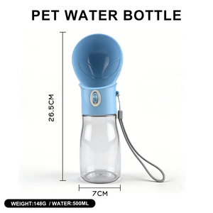 Bouteille d'eau portable écologique de 500 ml pour chiens et chats, petits animaux, voyages, promenades, randonnées - Product Image 3