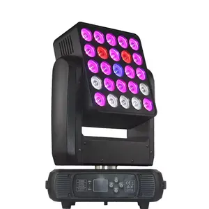 ערפילית 25x12w RGBW 4in1 LED פיקסל קרן קיר שטיפת קיר סולריס פאנל קסם שלב אור ראש נע