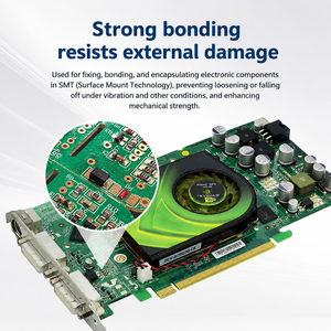<span class=keywords><strong>Pegamento</strong></span> Rojo Termoconductor SMT <span class=keywords><strong>de</strong></span> Una Parte, Epoxi <span class=keywords><strong>de</strong></span> Curado por Calor, Bajo en Halógenos/RoHS, para PCB BGA, Soldadura por Ola, Fijación SMD CS2001 - Product Image 5