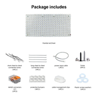 Panel de Lámina LED Flexible y Cortable PERFECT Ultra Delgado de 240*480 mm, SMD2835, 576 LED/PC, 2700K-6500K, Retroiluminación para Piedra Translúcida