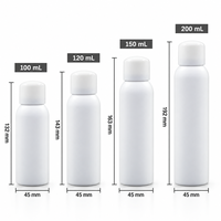Flacon pulvérisateur 100ml 150ml 200ml avec logo personnalisé, dégradé, en PET, atomiseur à fine brume, emballage vide pour crème solaire et brume corporelle, OEM