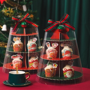 Exquisita Caja para Cupcakes Navideña con Orificios Preperforados, Laminación Mate, Empaque para Muffins y Pasteles, Materiales Reciclados para Fiestas - Product Image 6