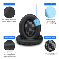 Coussinets d'oreille de remplacement pour Bose QuietComfort QC 2 15 25 35 Coussin d'oreille pour QC2 QC15 QC25 QC35 SoundTrue SoundLink