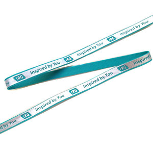 Bạc hiệu ứng phản chiếu in ấn cổ băng mật độ cao polyester đan với biểu tượng tùy chỉnh chất lượng tốt <span class=keywords><strong>Webbing</strong></span> - Product Image 1