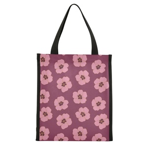 Bolsa Térmica para Almuerzo con Diseño Hawaiano de Flor de Hau Rosa, Bolsa Reutilizable para Preparación de Comidas, Bolsa Térmica con Velcro - Product Image 2