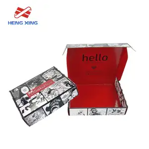 HENGXING Wholesale eco friendly corrugated skincare cosmetic beauty products packaging shipping boxes custom logo
