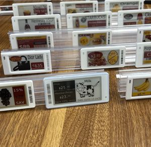 Solución Esl Oem Factory Etiqueta de precio digital 2,13 pulgadas Cuatro colores E-ink Epaper Esl System Etiqueta de estante electrónico para supermercado - Product Image 4