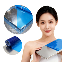 Film PE auto-adhésif bleu de haute qualité, fourni directement par l'usine, film de protection pour vitres, surfaces en acier inoxydable et sols