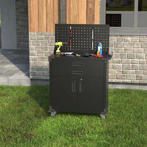 青葉工具箱トロリーツールキャビネット（4輪、2段引き出し、耐荷重150kg） - Product Image 4