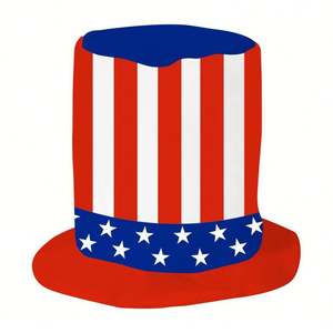 Sombrero Personalizable para el Día de la Independencia Americana 2025 - Sombrero de Poliéster con Diseño Patriótico para Fiestas y Eventos - Product Image 6