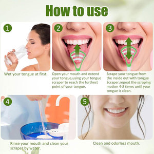 Portable Food-Grade Silicone Tongue Scraper Soft Plastic Oral Care <b>Cleaner</b> for Fresh Breath - Product Image 6