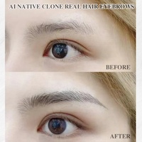 Tatouage temporaire imperméable, authentique, ressemblant à la nature, pour le soin des sourcils, tatouage de sourcils ressemblant à des cheveux