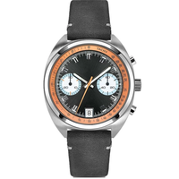 Montre chronographe automatique en acier inoxydable 316L pour hommes, de luxe, ST1901