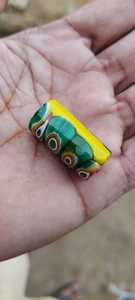 Caja de Cuentas de Vidrio de Murano Veneciano Auténticas Hechas a Mano, Certificadas, en Colores Azul/Amarillo Rojo, para Joyería de Diseño - Product Image 2