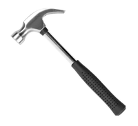 Peaktop OEM Marteau à griffes en acier au carbone personnalisable Manche en plastique Outil à main industriel pour le travail quotidien pour marteau à clous