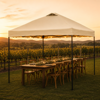 Tente instantanée personnalisée 10x10 en PVC imperméable et résistant aux UV, avec structure en acier de 40 mm, installation rapide, pour exposition et stand de marché