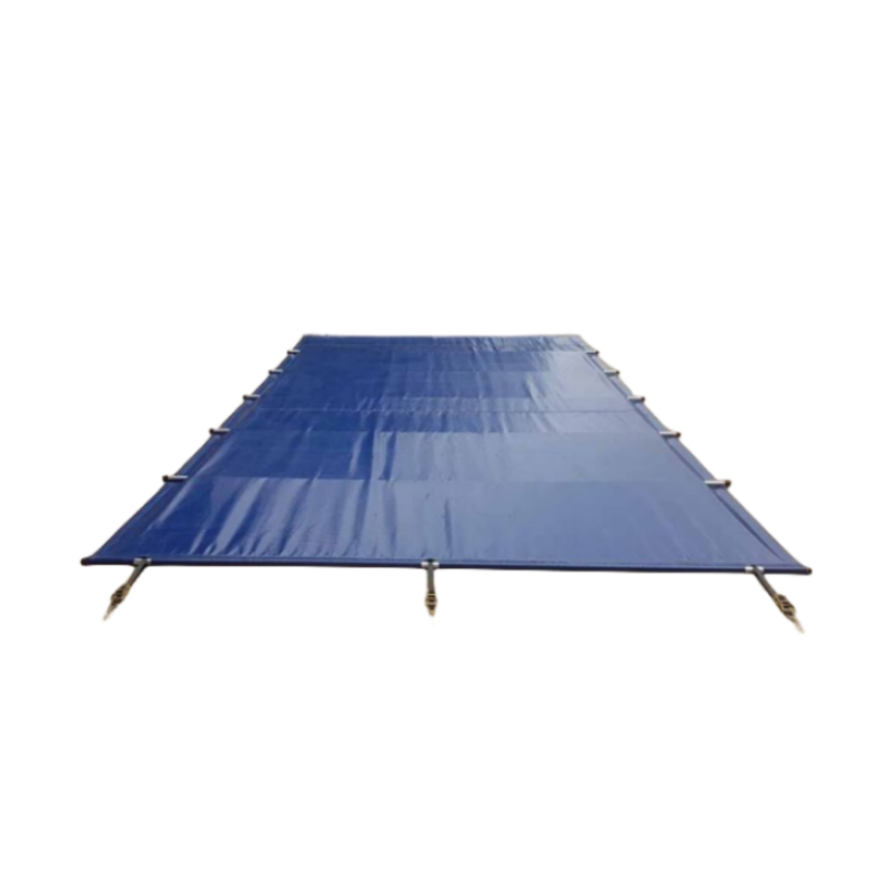 Solid PVC Pool Cover with Aluminum