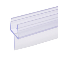 Manufactory Supply Hot Verkoop Badkamer Doucheruimte Afdichting Strip Elexible Extrusie Doorzichtig Glazen Deur Bodem Afdichtstrip