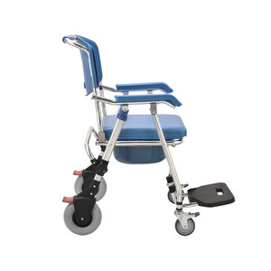 Chaise de toilette pliante à roulettes Wei Yikang avec siège et dossier pour personnes âgées et handicapées - Product Image 4