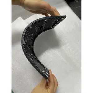 Good Quality Shopping Mall Round Shape Led Media Facade Strip Usb Flash Drive Lcd Digital Signage Display Flexible Soft