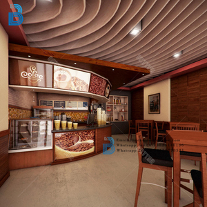 Nhỏ Quán Cà Phê Cửa Hàng Nội Thất Thiết Kế Lạ Mắt Ý Tưởng Rực Rỡ Mới Tinh Tế Cà Phê Cửa Hàng Gỗ Phụ Kiện Trang Trí Bố Trí - Product Image 3