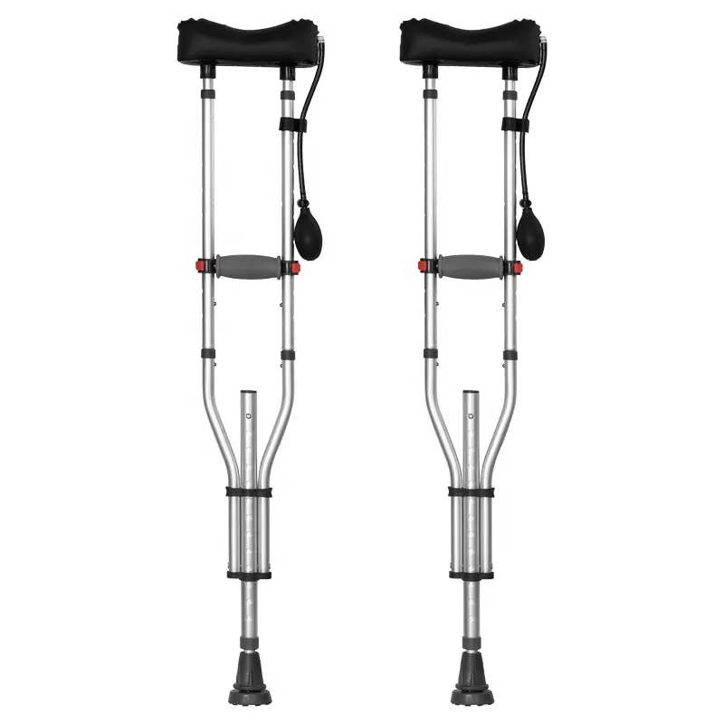Adult Crutches Adult Armpit Crutches Aluminum Non-slip Fracture Disabled walking stick Crutches Adjustable