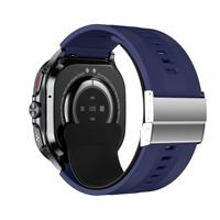 Montre connectée pour personnes âgées TK65, surveillance de la santé, pompe à air, écran AMOLED 1,43 pouces, surveillance de la pression artérielle, surveillance du sommeil, SOS, étanche