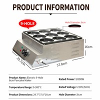 Nouvelle Machine à Gaufres Électrique Automatique 220V en Acier Inoxydable avec Fonctions Muffins et Gâteaux, Contrôle Tactile, pour Snacks