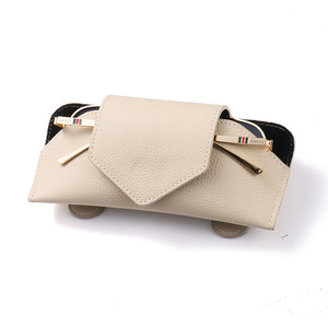 자동차 선바이저 안경 케이스 다기능 선글라스 홀더 카드 수납 클립 - Product Image 4