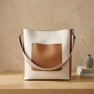 Pochette pour femme en cuir véritable durable BS INTERNATIONAL, personnalisable avec fermeture éclair, légère, imperméable, grande capacité - Product Image 3