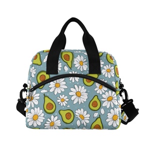 Avocado Patterns Customs logo Two Shoulder Straps Adjustable Large Size Cheap Price Lunch Cooler Bag - Product Image 2