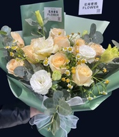 Offre Spéciale Papier Ouya Bicolore, Matériel d'Emballage Floral, Papier d'Emballage pour Bouquet Floral DIY pour la Saint-Valentin Qixi