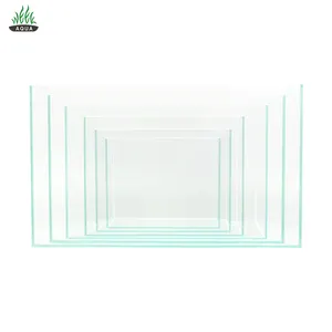 30cm-60cm diverse dimensioni 6 In 1 rettangolo vetro acquario set vetro basso ferro serbatoio acquario ultra chiaro