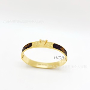 Jewelry Lvjia Vintage Leather Stainless Steel <strong>Bracelet</strong> H Women's Simple GG Fashion Stainless Steel <strong>Bracelet</strong> Factory - Product Image 4