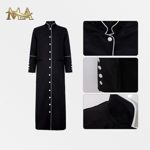 Personalizado Negro Iglesia Púlpito Obispo Clero Coro Batas Coro Vestido Iglesia Vestido Medieval Monje Túnica - Product Image 2