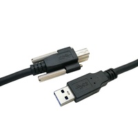Câble USB3 Vision Câble USB 3.0 Type A Mâle vers Type B Mâle avec Double Vis pour Ordinateur Industriel