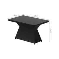 Restauration rapide commerciale café carré en cuir Restaurant banc canapé meubles stand siège Table chaise ensemble pour manger pour le café
